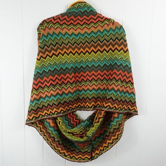 Steve Madden Womens Chevron Infinity Scarf Aztec Zig Zag - Picture 3 of 9